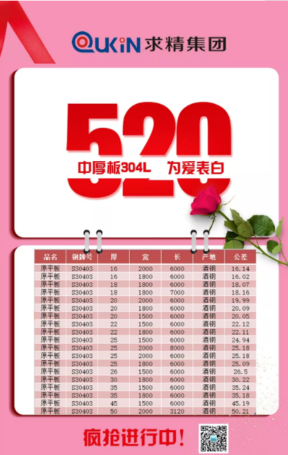 求和｜520，“鋼”向你表白